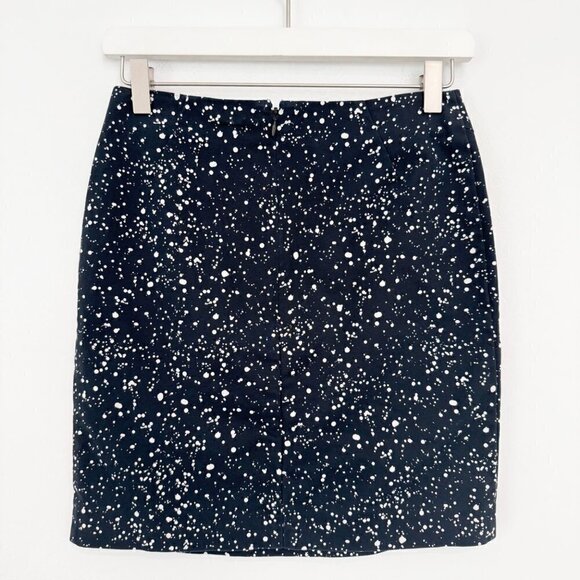 Kate Spade High Rise Speckled Deer Dot Mini Skirt Contemporary Black Size 0 - Picture 5 of 6